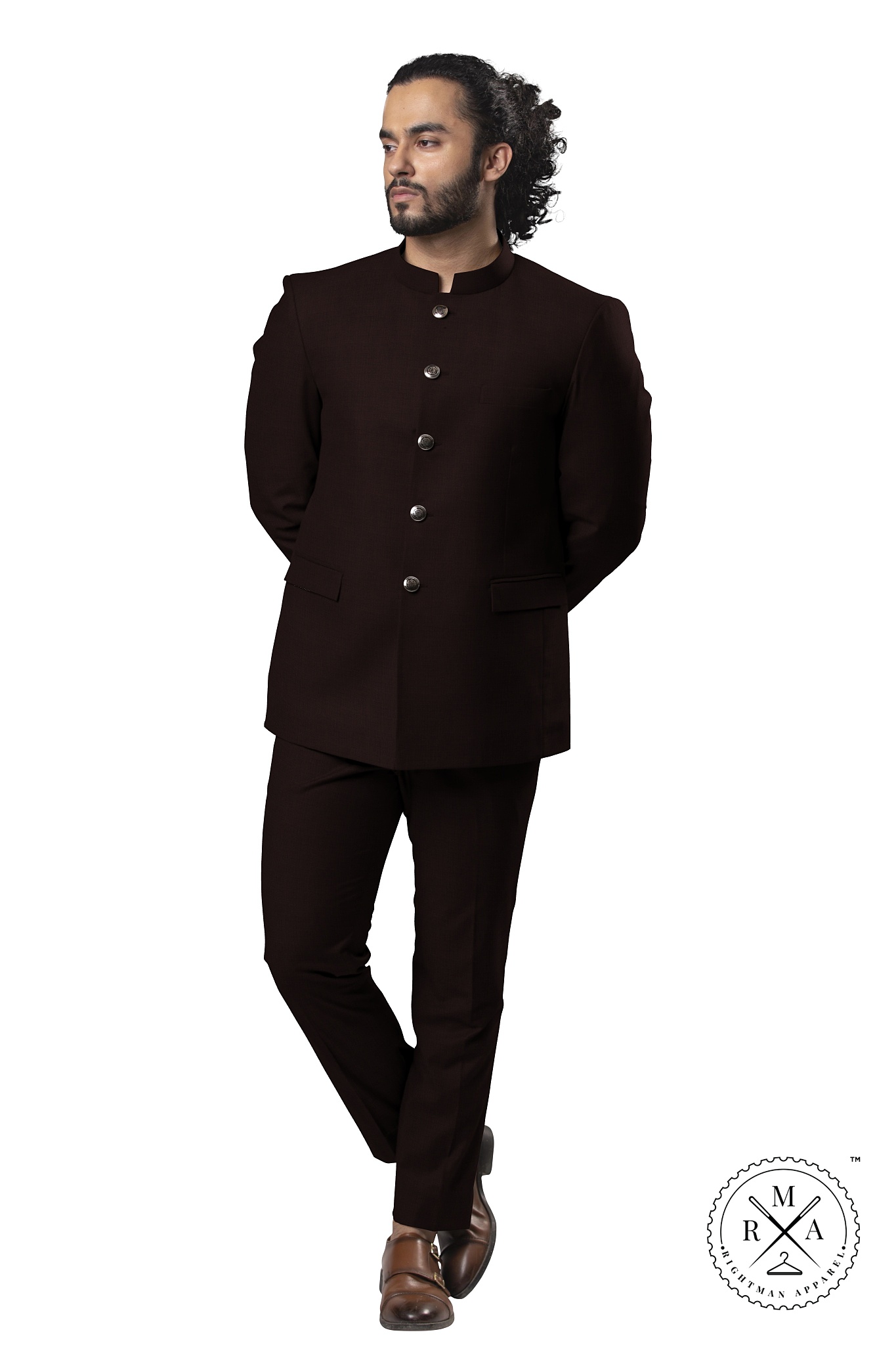 Mahogany Red Jodhpuri Suit SU219